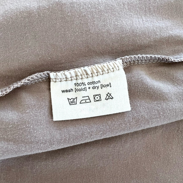 100% Cotton + Wash instructions