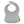 Back view of a green Silicone bib on a white background with '#denverjamesbabe' text.