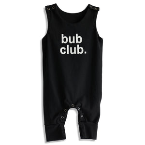 Romper - bub club. (black)