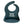 Front view of a dark green silicone food catcher baby bib with 'bub club' text on a white background