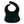 back view of a black silicone bib with '#denverjamesbabe' text on a white background