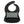 Front view of black food catcher bib with a white checkered pattern on a white background, clasps read 'babe' while the 'denver james' logo is imprinted on the bottom. 