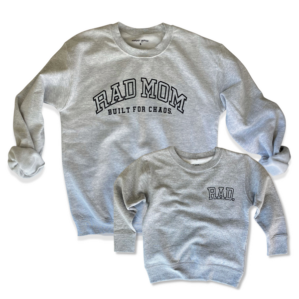 Rad Kids Crew Sweatshirt (Ash Gray)