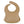 Back view of a beige Silicone bib on a white background with '#denverjamesbabe' text.