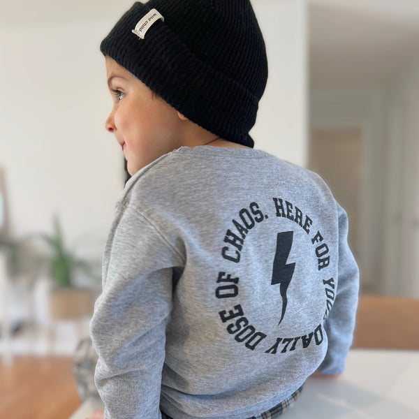 Rad Kids Crew Sweatshirt (Ash Gray)