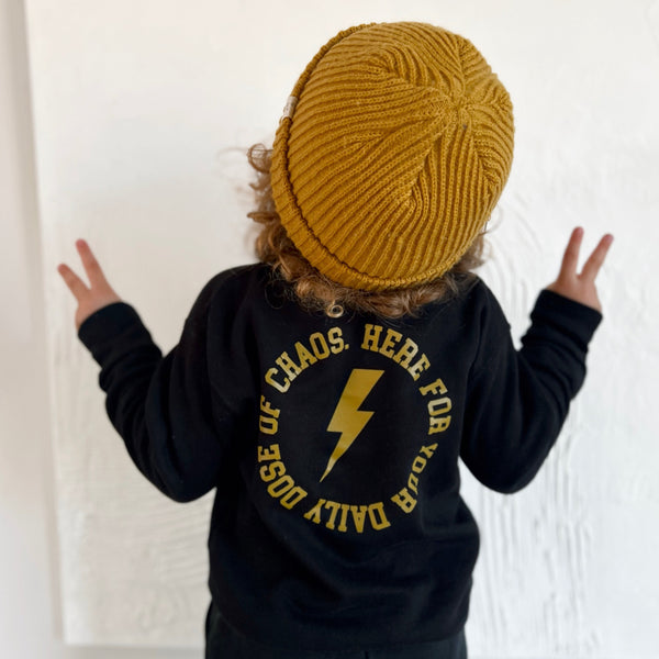 Rad Kids Crew Sweatshirt (Black)