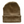 kids light brown beanie on white background back view. 