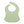 Back View of a light green silicone food catcher bib on a white background.