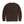 back of brown women's sweatshirt on white background. 