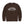 Front view of a Brown sweatshirt with 'RAD MOM BUILT FOR CHAOS' text on a white background
