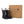 Black rain boots with a cardboard box branded with 'Denver James' on a white background. 