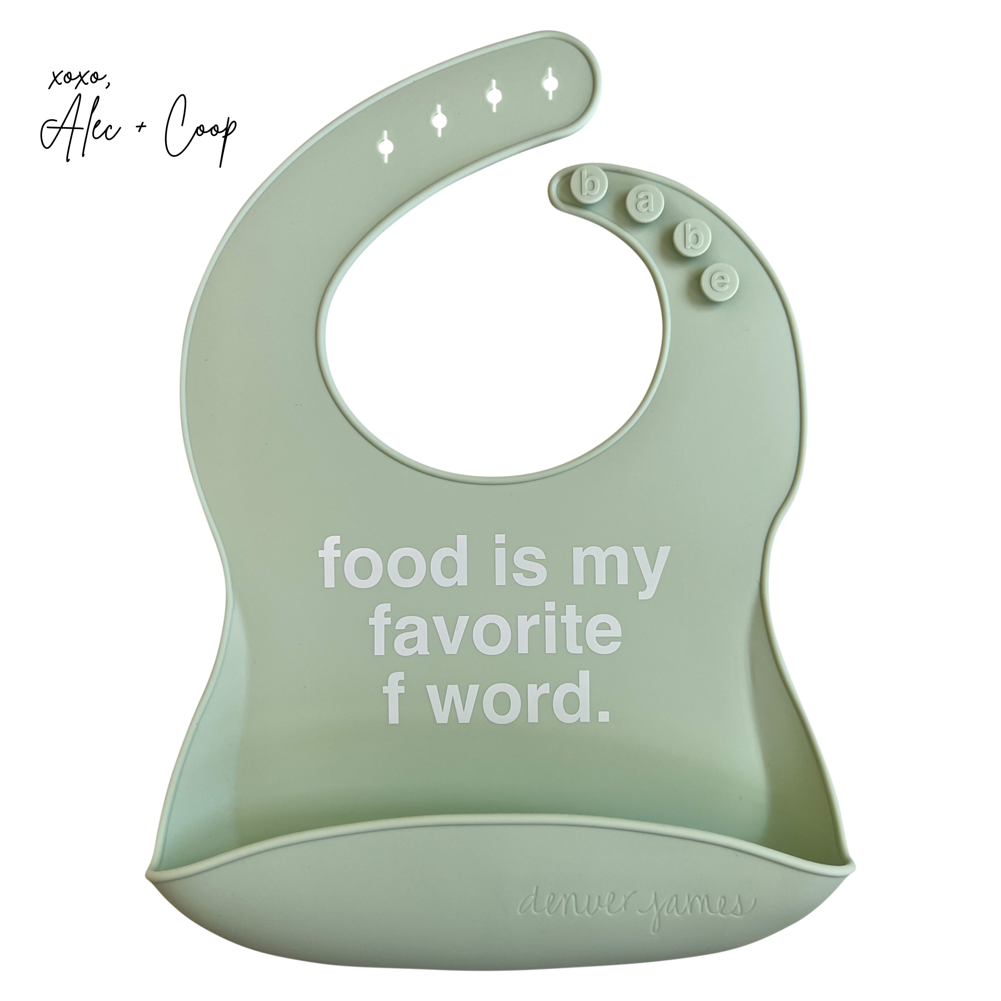 Silicone Bib Denver James