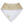 Back view of beige baby drool bib with snap enclosure on white background. 