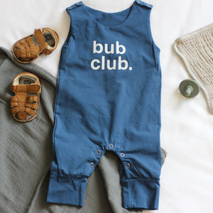 Romper - bub club. (blue)