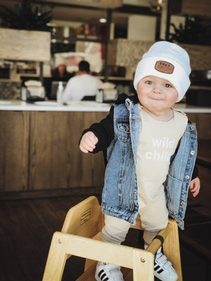 Romper - wild child. (oatmeal)