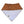 Back view of brown baby bib with snaps on white background. 